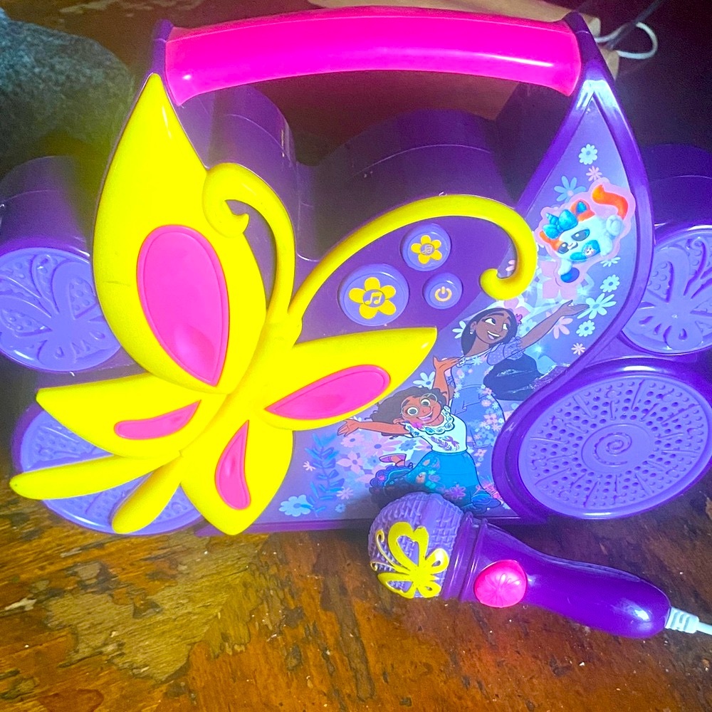 Disney Purple and Yellow Butterfly Music Toy